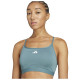Adidas Γυναικείο μπουστάκι Aeroreact Light-Support 3-Stripes Bra